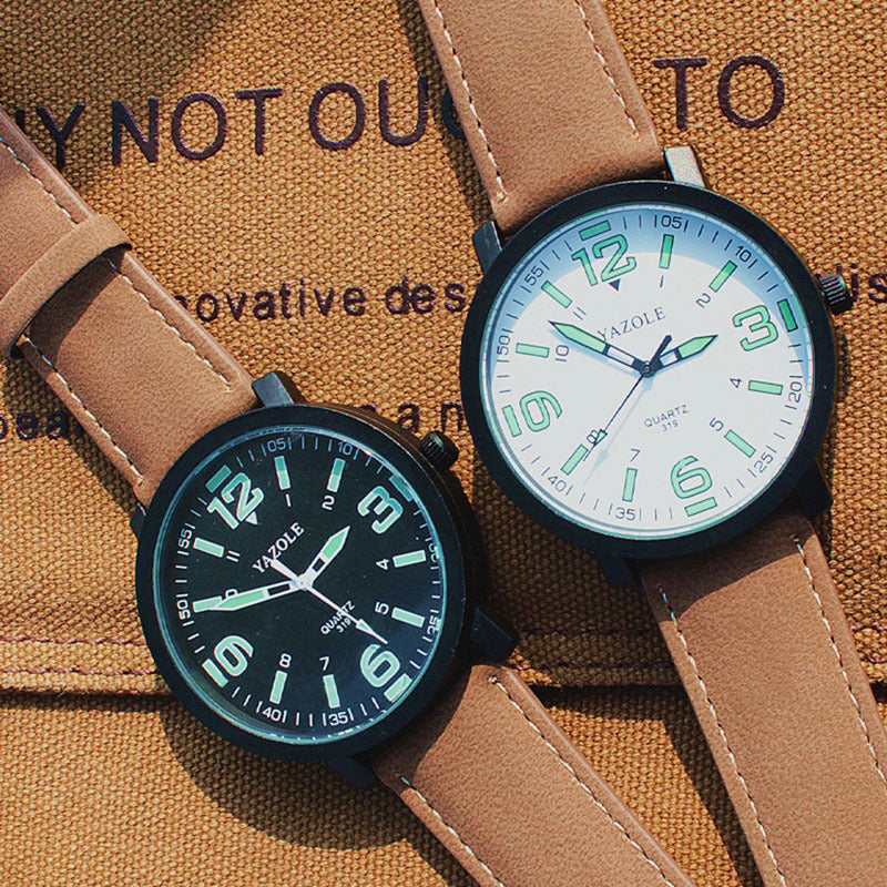 Wasserdichte Armbanduhr mit großem Gehäuse für Damen und Herren